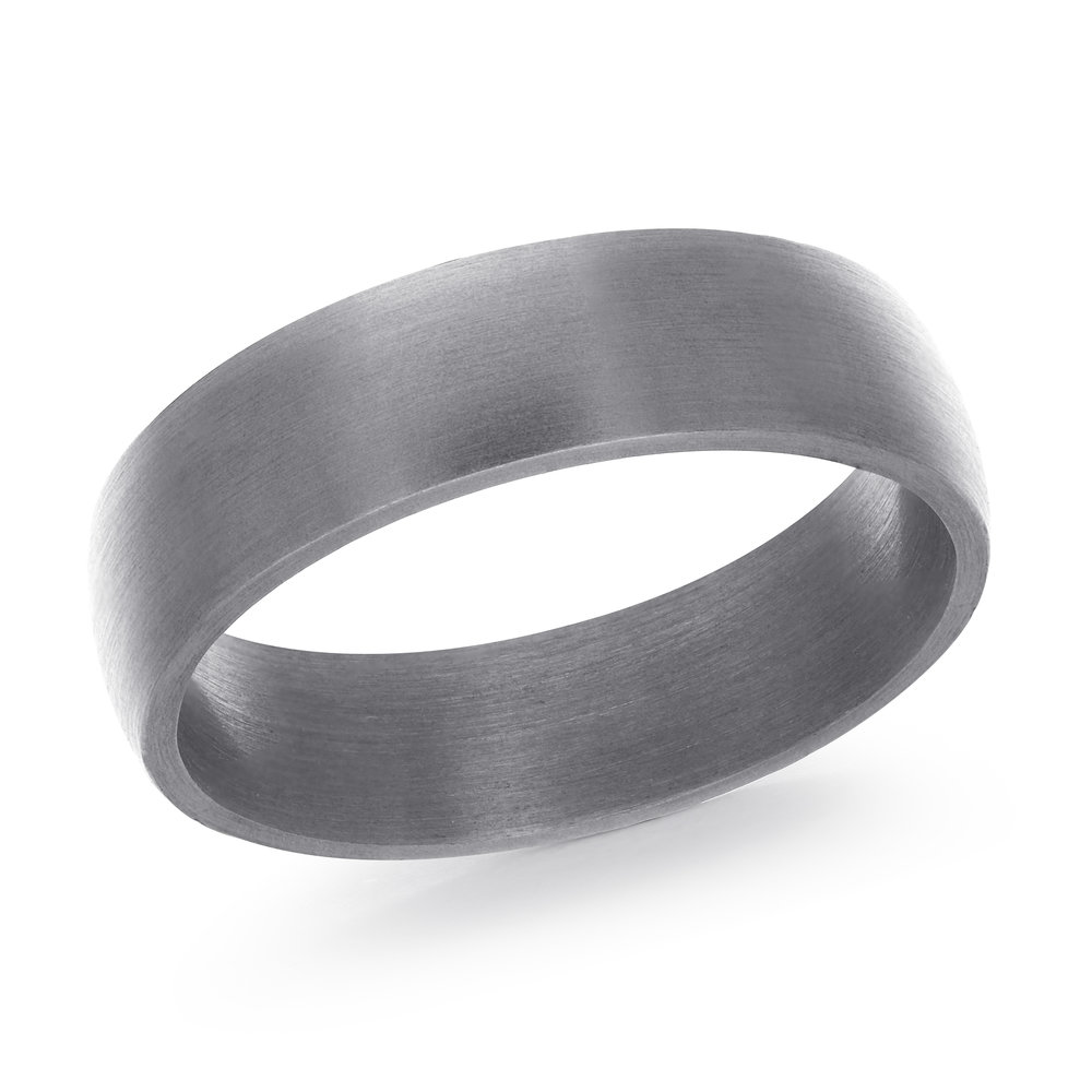 Grey Tantalum Men's Ring Size 6mm (TANT-005-6)
