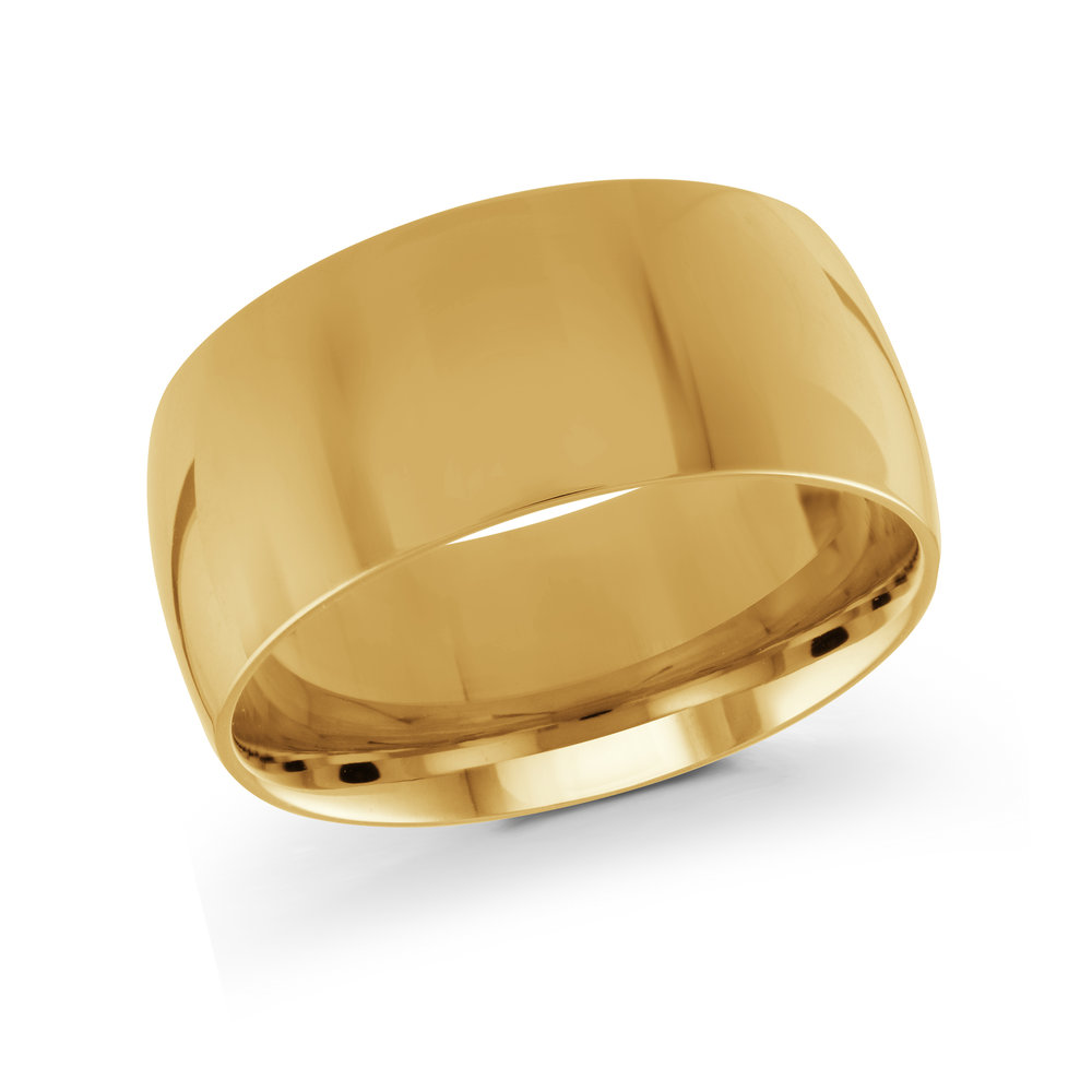 Yellow Gold Men's Ring Size 10mm (J-100-10YG)