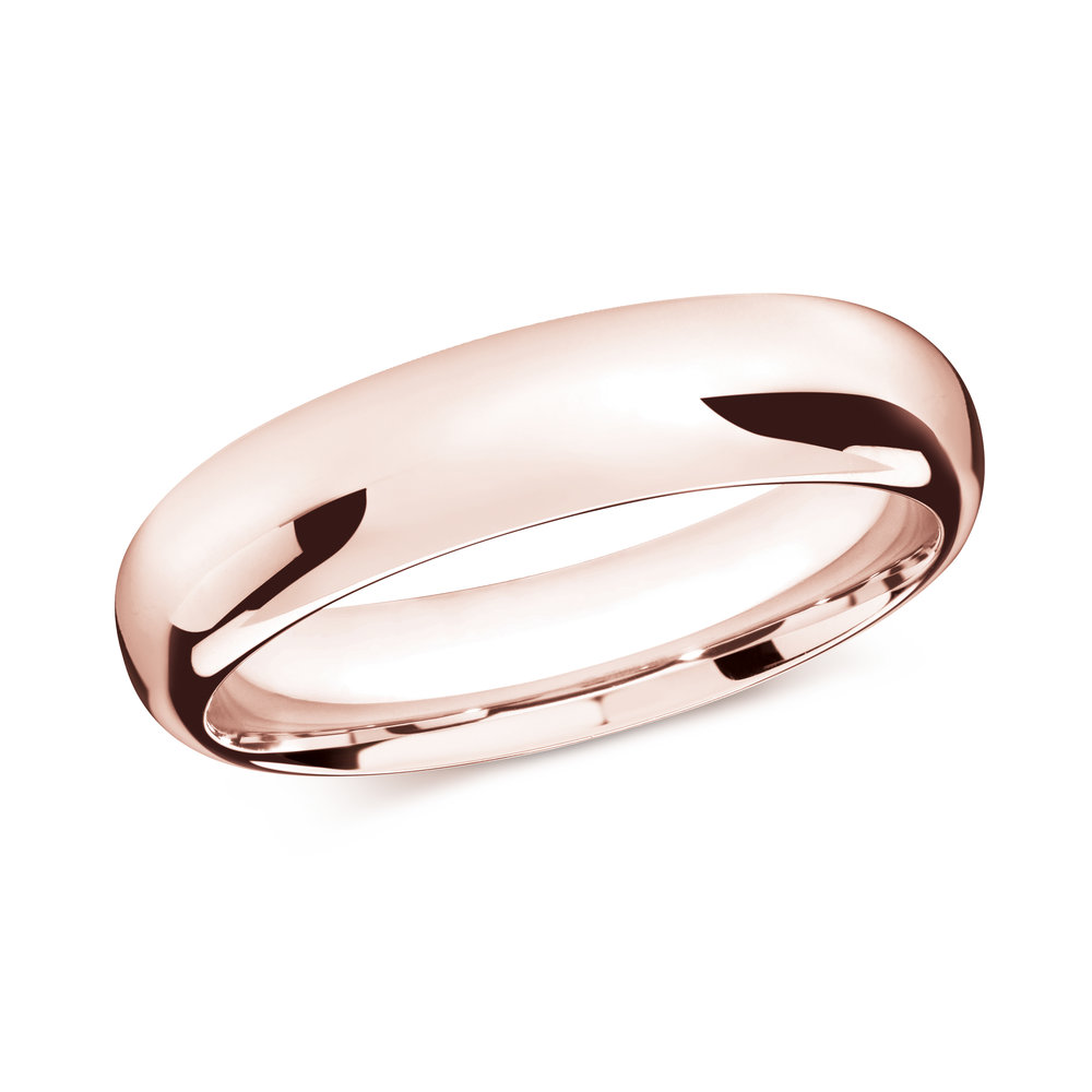 Pink Gold Men's Ring Size 6mm (J-207-06PG)