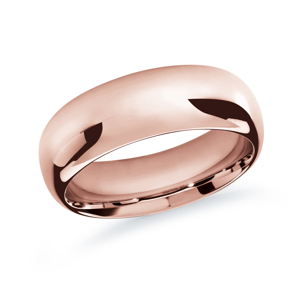Pink Gold Men's Ring Size 9mm (J-207-09PG)