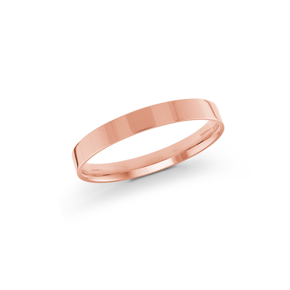 Pink Gold Men's Ring Size 2mm (J-213-02PG)
