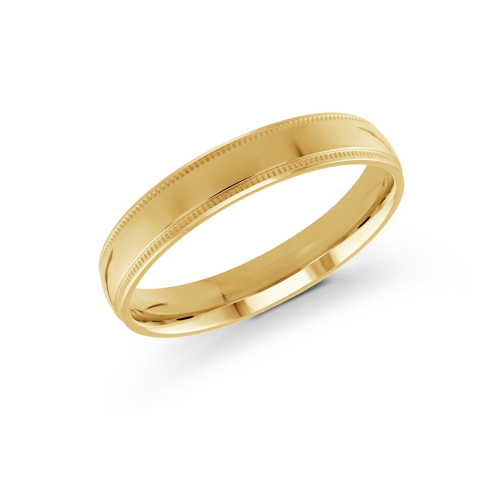 Yellow Gold Men's Ring Size 4mm (J-209-04YG)